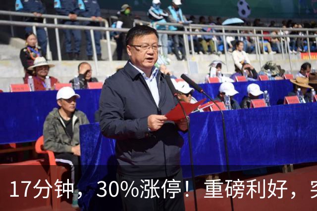 17分钟，30%涨停！重磅利好，突袭火热赛道